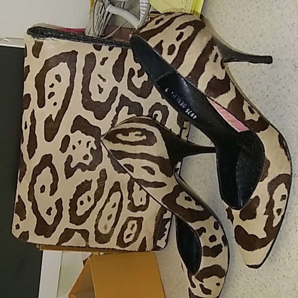 Large Size Cheetah Print Envelope Handbag Size 9 … - image 3